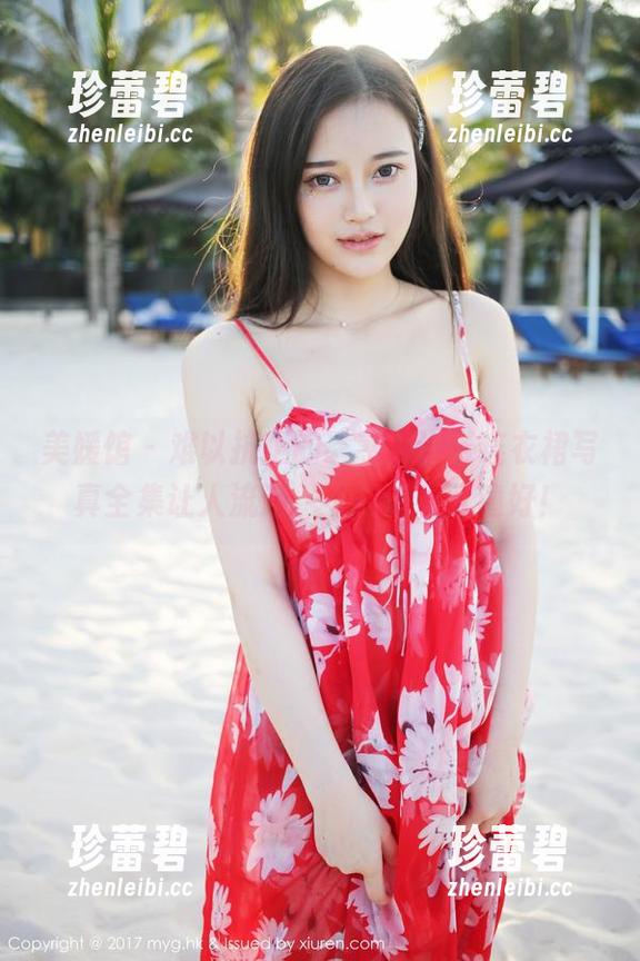 美媛馆 - 难以抗拒的诱惑，许诺连衣裙写真全集让人流连，不知道看几遍好！